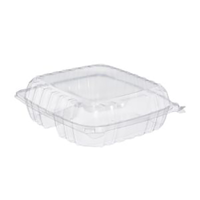 ClearSeal® 3-Compartment Container with Hinged Lid - Large, Clear