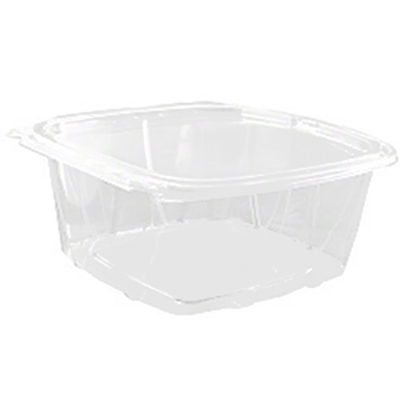 ClearPac® SafeSeal™ Tamper-Resistant Container with Hinged Flat Lid - 64oz
