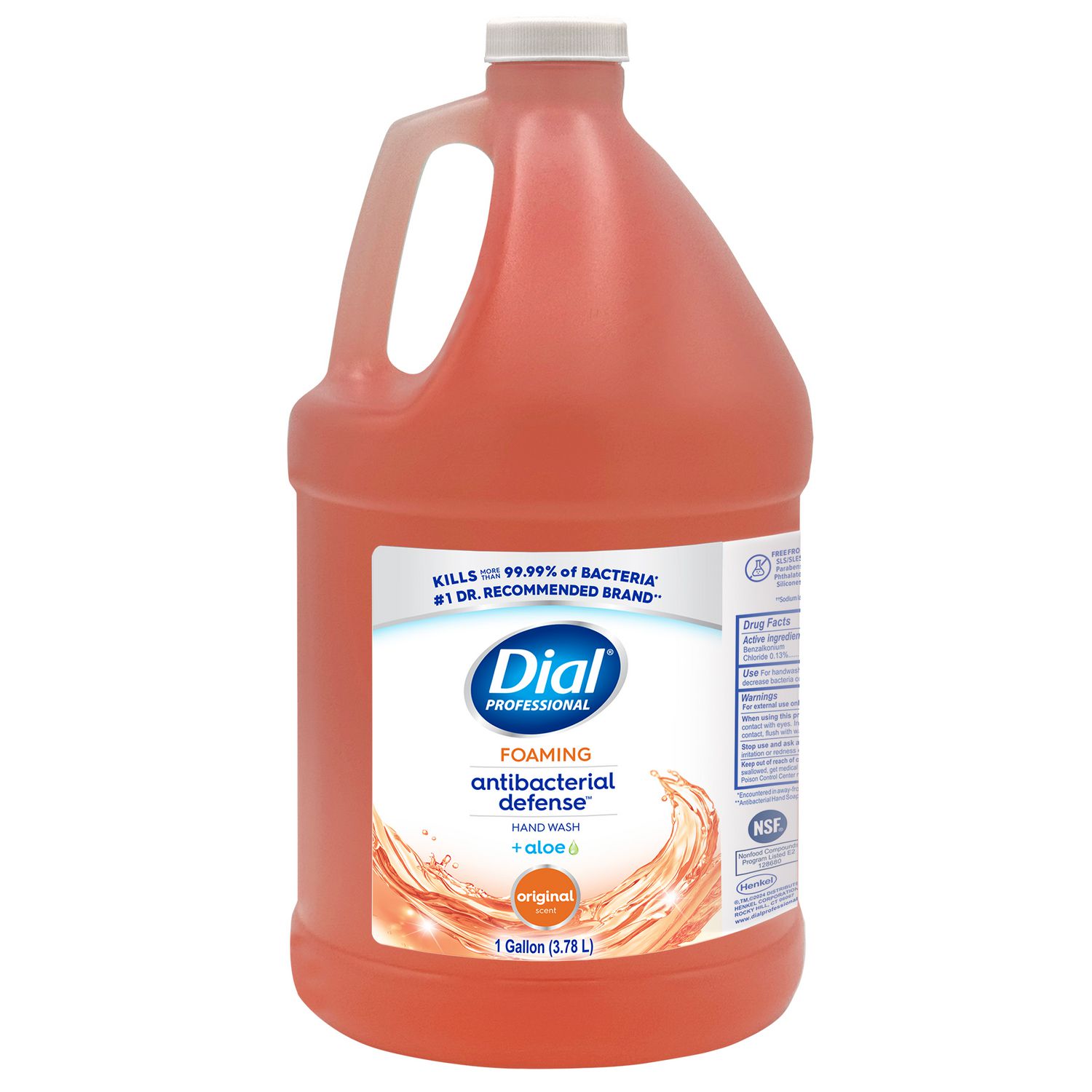 Dial Professional 1 Gallon Antibacterial Foaming Hand Wash Original 4/case