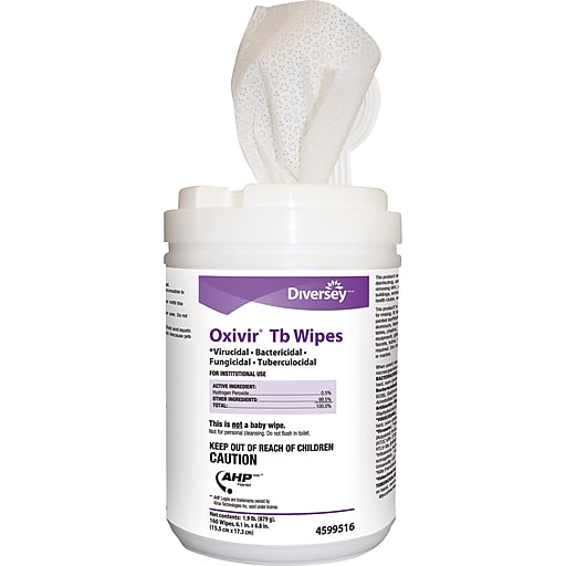 Diversey Oxivir® Tb (U.S.) Disinfectant Cleaner Wipes - 160 ct., 12/Case