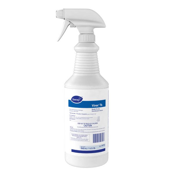 Diversey Virex® Tb Ready-to-Use Disinfectant Cleaner - 32 oz. Bottles, RTU, 12/Case
