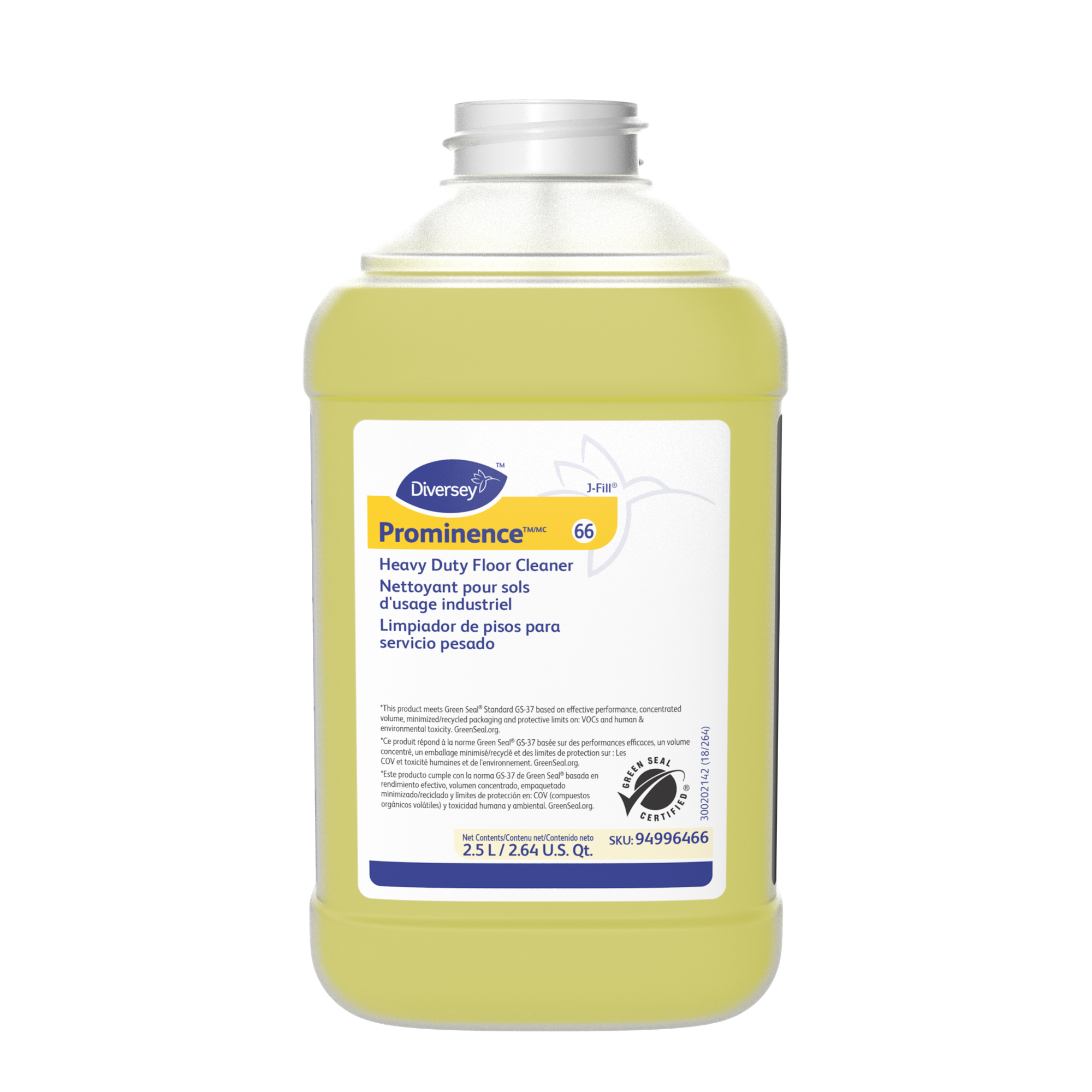 Diversey Prominence HD Floor Cleaner - 2.5 L, 2/Case