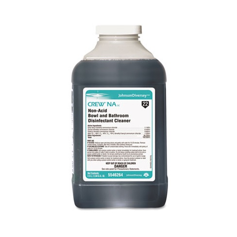 Diversey Crew NA Non-Acid SC Bowl & Bathroom Disinfectant - 2.5 L, 2/Case
