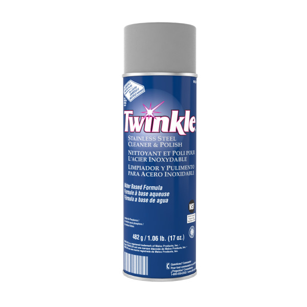Twinkle Stainless Steel Cleaner & Polish - 17 oz. Aerosol, 12/Case