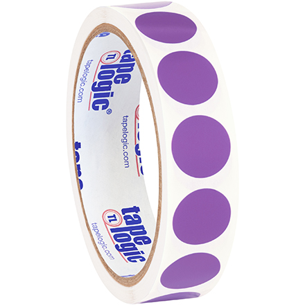 Inventory Circle Label - 3/4in, Purple