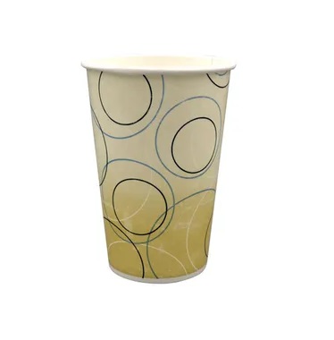 16oz Single Wall Poly-Coated Paper Cold Cup Champagne 1000/case