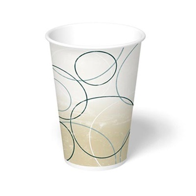 32oz Single Wall Poly-Coated Paper Squat Cold Cup Champagne 600/case