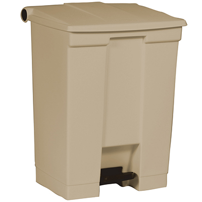 Rubbermaid® Step-On Container - 18 gallon, Beige