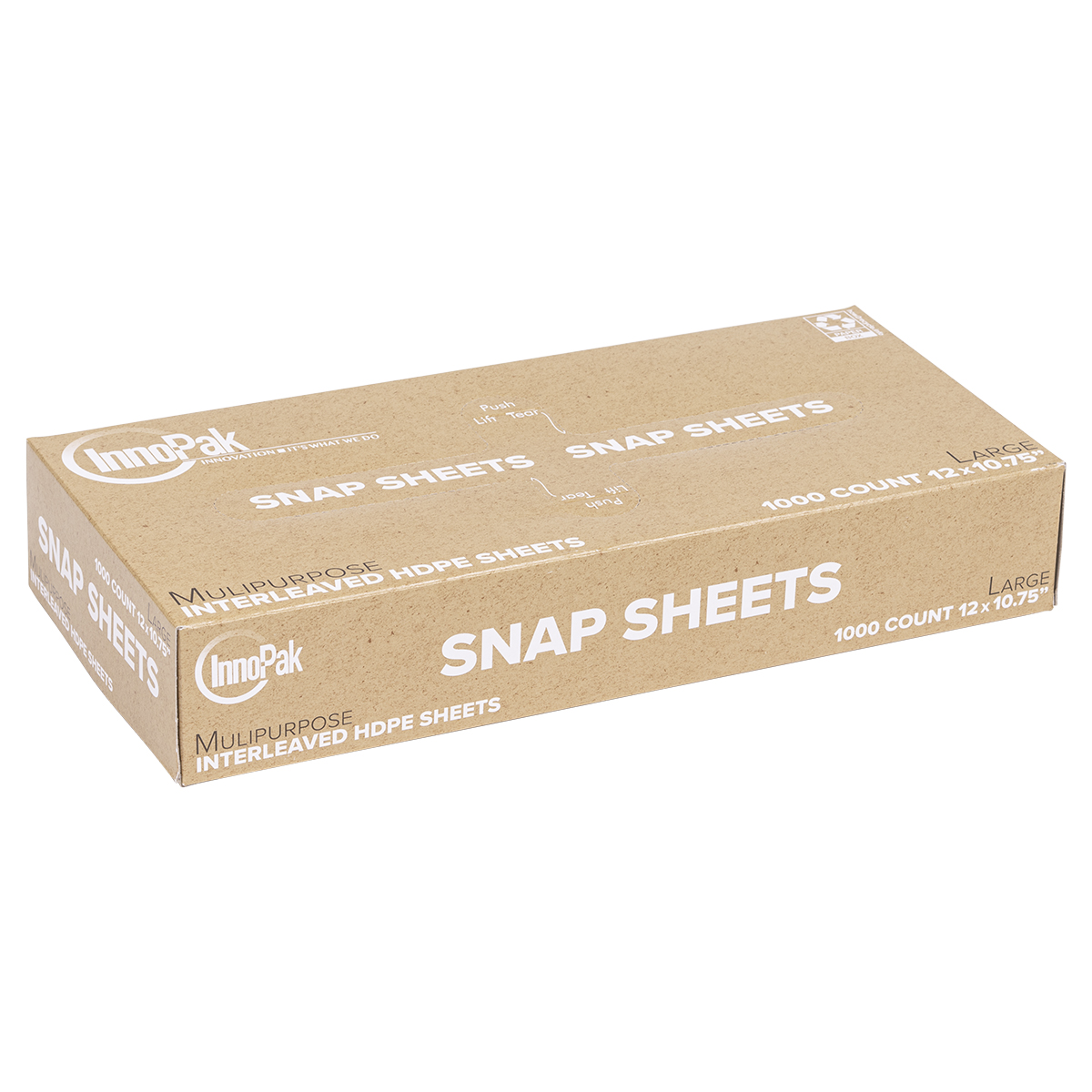 12in x 10-3/4in Interfolded High Density Poly Sheets