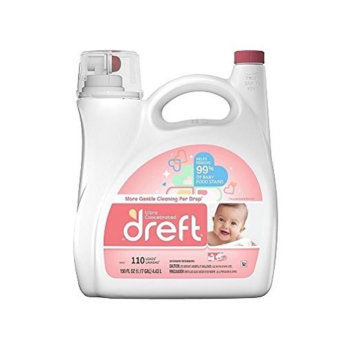 Dreft Ultra Concentrated 150oz Liquid Laundry Detergent EA