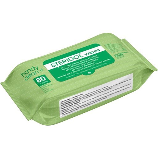 Steridol Hard Surface Disinfectant Wipes 80/pack 12 packs/case