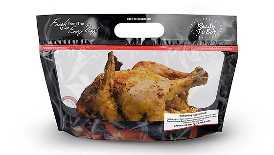 freshZIP® Laminated Hot Food Pouch Rotisserie Chicken Bag 250/case