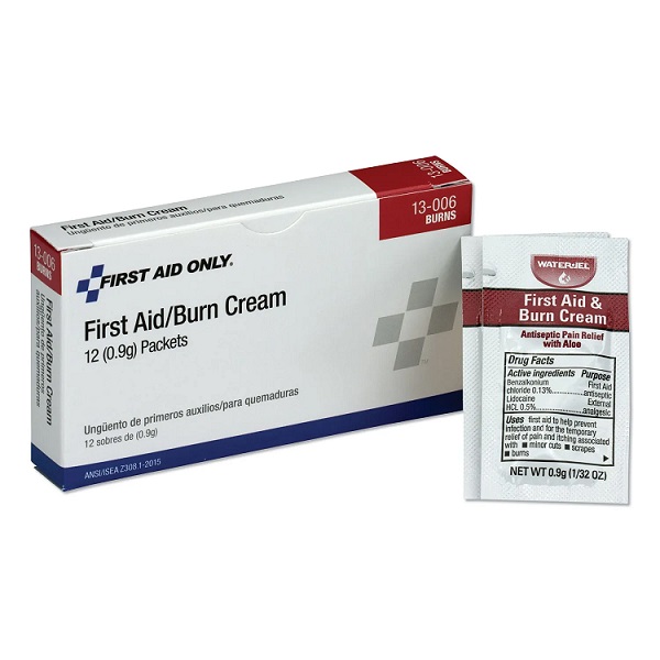 First Aid Kit Refill Burn Cream Packets 0.1 g Packet 12/box