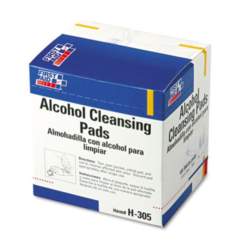 First Aid Only Alcohol Cleansing Pads Dispenser Box 100/box
