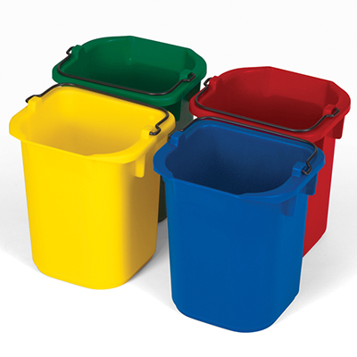 Rubbermaid®  Disinfecting Pails Set - 5 Quart, 4 Colors