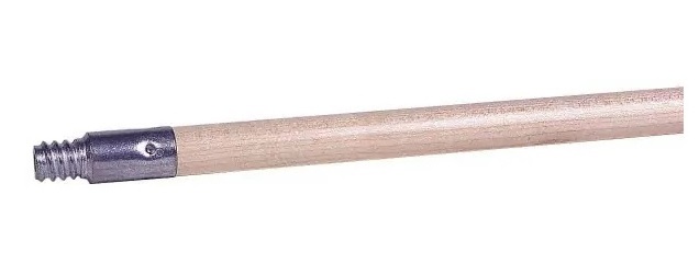 Weiler® Heavy-Duty Threaded Metal Tip with Wood Handle - 72in x 15/16in