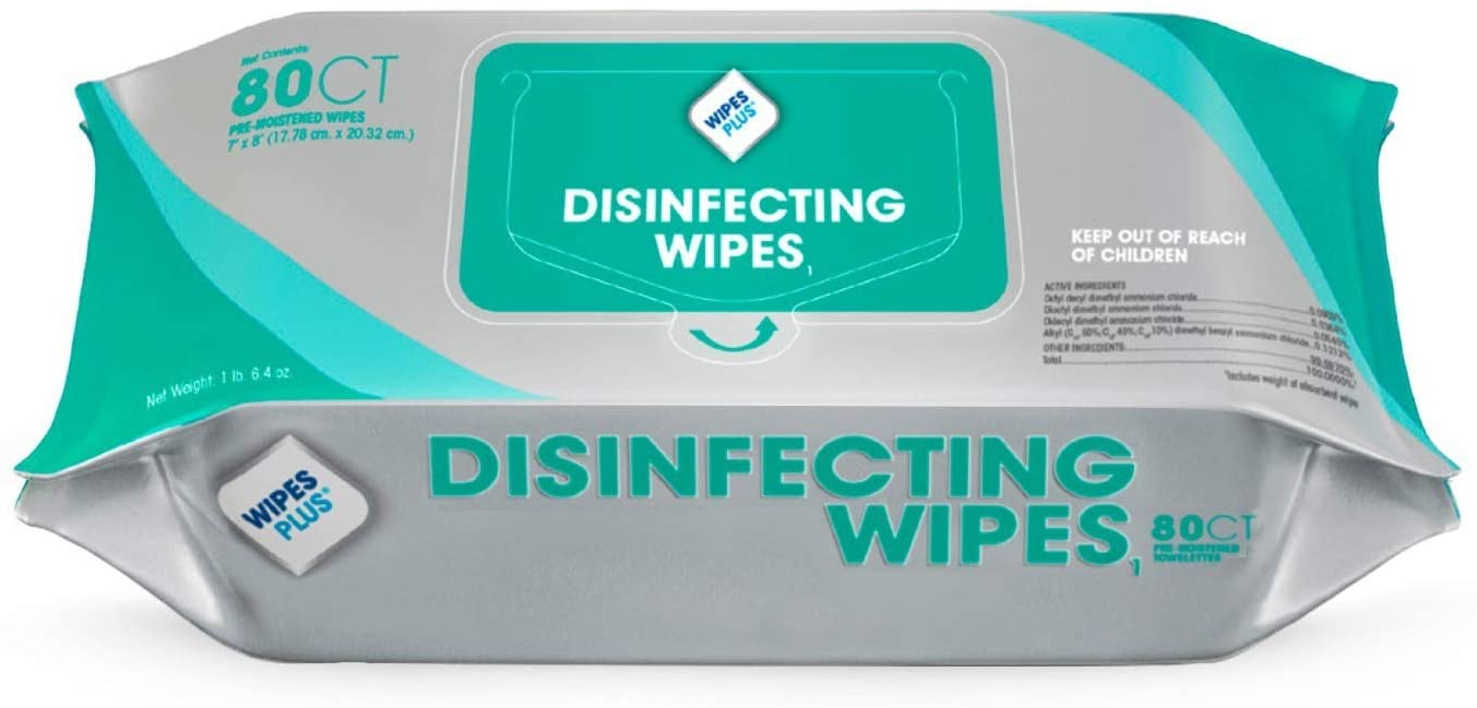 Wipesplus Disinif Wipes Flat Pk 12/80