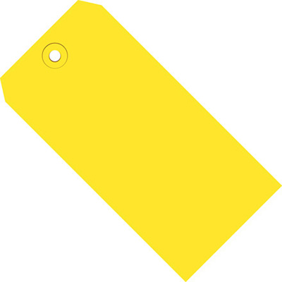 13pt Shipping Tag - 3 3/4in x 1 7/8in, Yellow