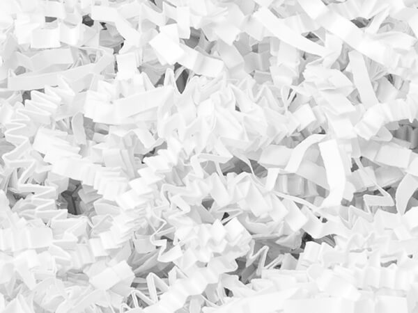 White Crinkle Cut Shredded Paper 10 lb Box