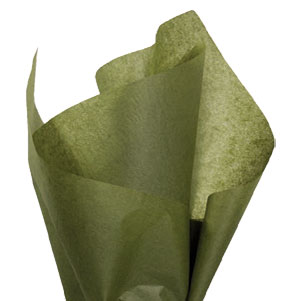 Satin Wrap® Premium Quality Wrapping Tissue - 20in x 30in , Olive