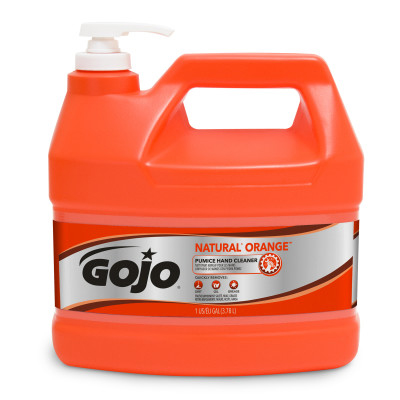 GOJO® NATURAL  ORANGE™ Pumice Hand Cleaner - 1 Gallon Pump Bottle, 4/Case