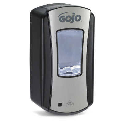 GOJO® LTX-12™ Touch-Free Foam Soap Dispenser - Chrome and Black, 4/Case
