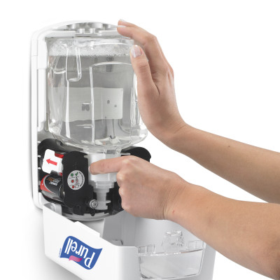 PURELL® LTX-12™ Touch-Free Hand Sanitizer Dispenser - White, 4/Case