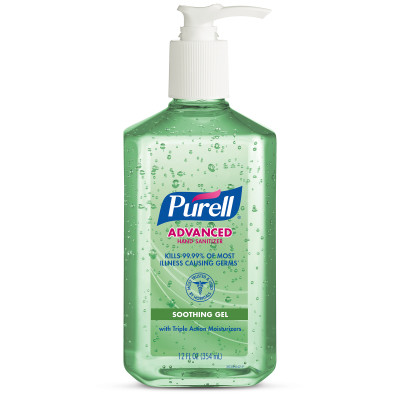 PURELL® Advanced Hand Sanitizer Aloe Gel - 12fl oz, Table Top Pump