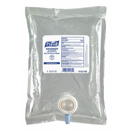 Purell Advanced 4163-08 Gel Hand Sanitizer Refill for CS2 Dispensing System 1000mL 8/case
