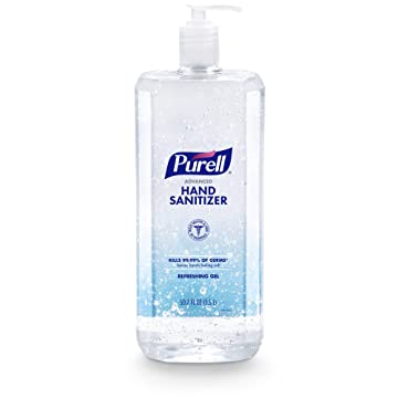 Purell Advanced Refreshing Gel Hand Sanitizer, Clean Scent, 1.5 L Pump Bottle, 4/case