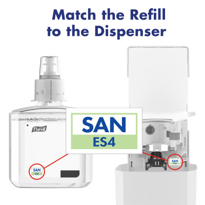 GOJO PURELL® ES4 Push-Style Hand Sanitizer Dispenser - White, 1200 mL