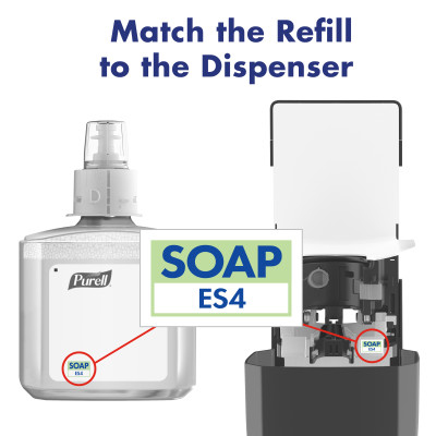 PURELL® ES4 Push-Style HEALTHTY SOAP® Soap Dispenser - Graphite