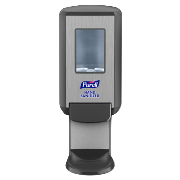 PURELL® CS4 Graphite Push-Style Dispenser for PURELL® CS4 1200 mL Hand Sanitizer Refills