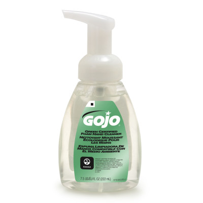 GOJO® Green Certified Foam Hand Cleaner - 7.54 fl oz, Foamer Bottle with Pump, 6/Case