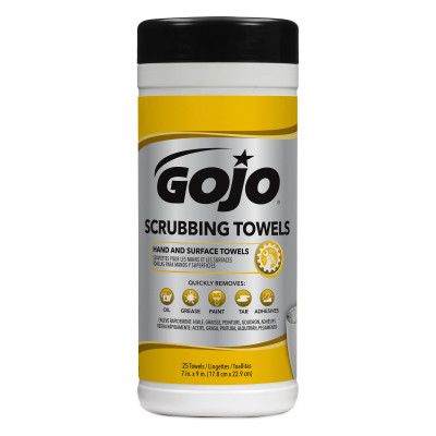 GOJO® Scrubbing Towels - 25 Count, 6/Case
