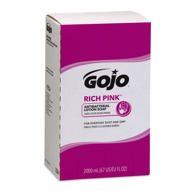 GOJO® Pro™ TDX™  Rich Pink™ Antibacterial Lotion Soap - 2000 mL Refill, 4/Case