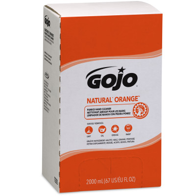 GOJO® Natural  Orange™ Pro™ TDX™ Pumice Hand Cleaner - 2000 mL Refill, 4/Case