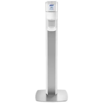 PURELL® MESSENGER™ ES6 Silver Panel Floor Stand with Dispenser