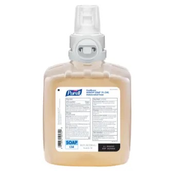 PURELL® Healthcare FOAM HANDWASH 2% CHG Antimicrobial Foam 1200 mL Refill for CS8 Touch-Free Soap Dispensers 2/case