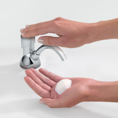 GOJO® CX™ Counter Mount Push-Style Foam Soap Dispenser - Chrome