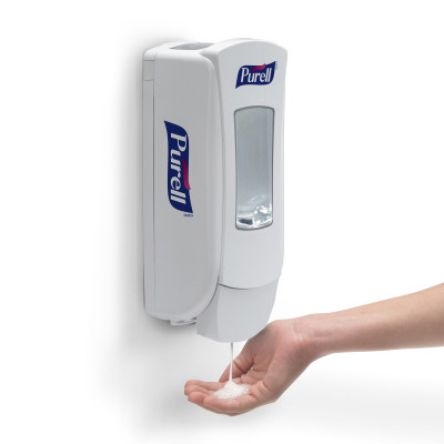 PURELL® ADX-12™ Push-Style Hand Sanitizer Dispenser - White