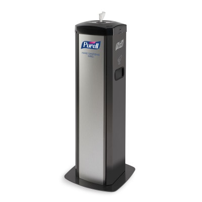 PURELL® DS360 High Capacity Wipes Station - Stainless Steel / Black