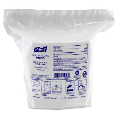 PURELL® Hand Sanitizing Wipes Refill for PURELL® High Capacity Wipes Dispensers - 2/Case