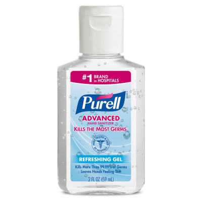 PURELL® Advanced Hand Sanitizer Gel - 2 oz, Portable, 24/Case