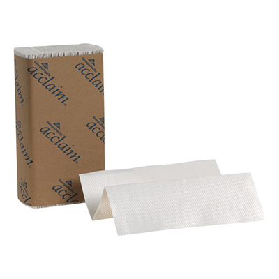 GP Pacific Blue Basic Multifold Paper Towel - 9.2" x 9.4", White, 250/Pack, 16/Case