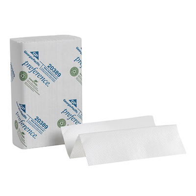 GP Preference® Multifold Paper Towels - 9.2" x 9.4", White, 250/Pack, 16/Case