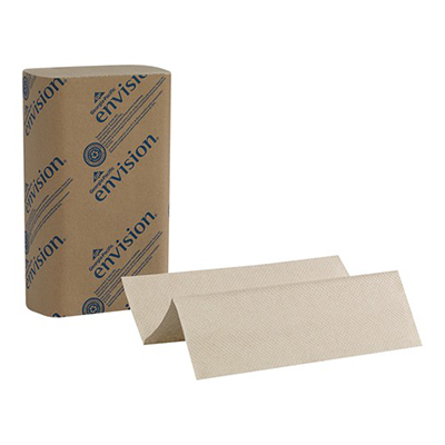 GP Pacific Blue Basic® Multifold Paper Towels - 9.2" x 9.4", Brown, 250/Pack, 16/Case