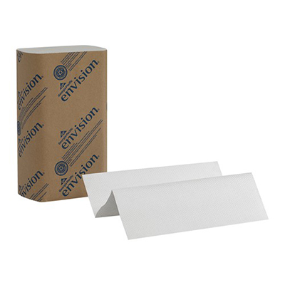 GP Envision® Multifold Paper Towels - 9.2" x 9.4", White, 250/Pack, 16/Case