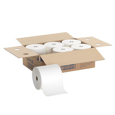 GP SofPull® Hardwound Roll Paper Towel - 7.87 x 1,000', White, 6/Case