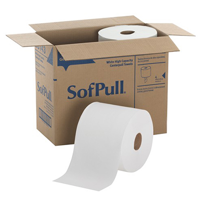 GP SofPull® Premium Centerpull Towels - High Capacity, 7.8 x 15, White, 560 Count, 4/Case
